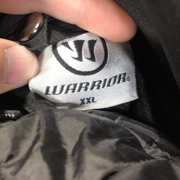 Warrior Jacket Mens 2XL Red Bull Salzburg Hooded Layered Full Zip Black HAS RIPS - Picture 9 of 16